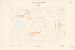 Detailierte Karte von Berlin, Deutschland, die die Universität Münster in der Mitte hervorhebt, mit Gebäuden, Straßen und Annehmlichkeiten.